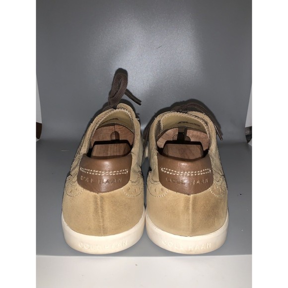 Cole Haan 4.Zerogrand Suede Tan Wingtip Oxford Casual Shoes Men 9.5 M C13804 main image 6